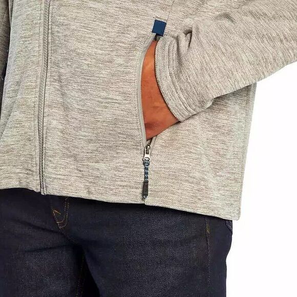 Orvis Men's Bonded Mesh Full-Zip Jacket, Light Gray, XL - Picture 5 of 5